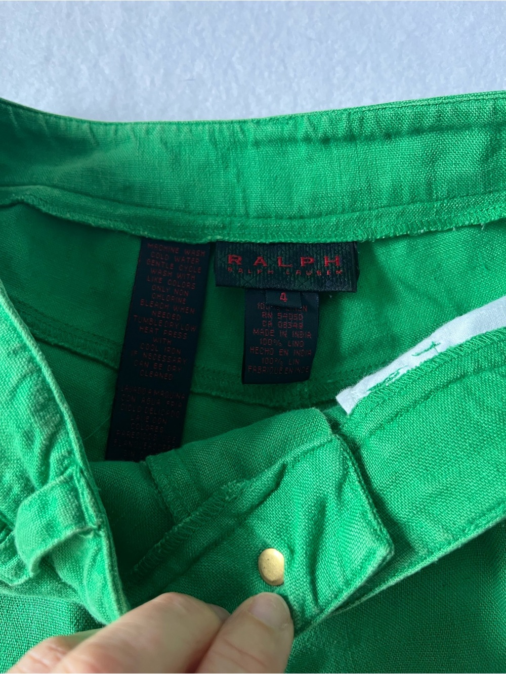 Ralph Lauren Pink and Green Linen Blend Jeans Bundle - Picture 2 of 15